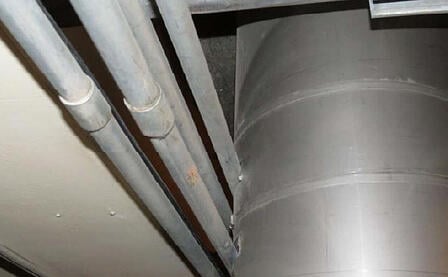 Cable Conduit hot pipe separation