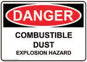 combustible dust sign