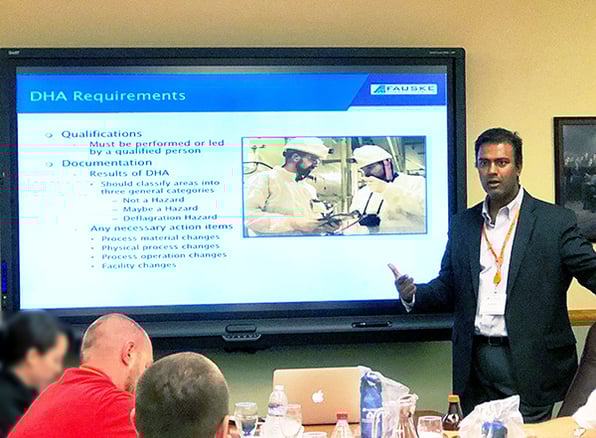 Dr. Ashok Dastidar teaching NFPA 652 Course at Fauske & Associates, LLC-1