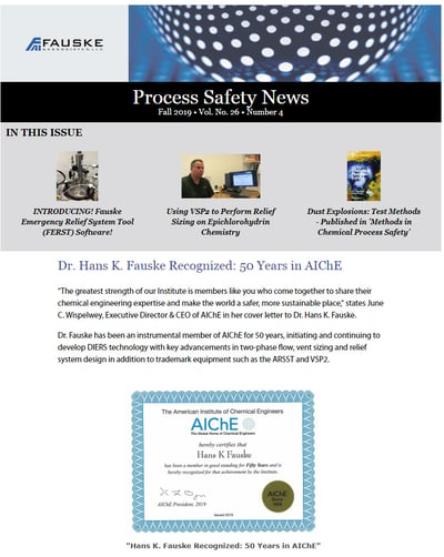 Fall 2019 Process Safety News