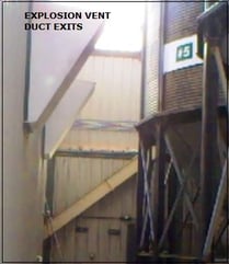 Figure 2. Vent exits near outside silos