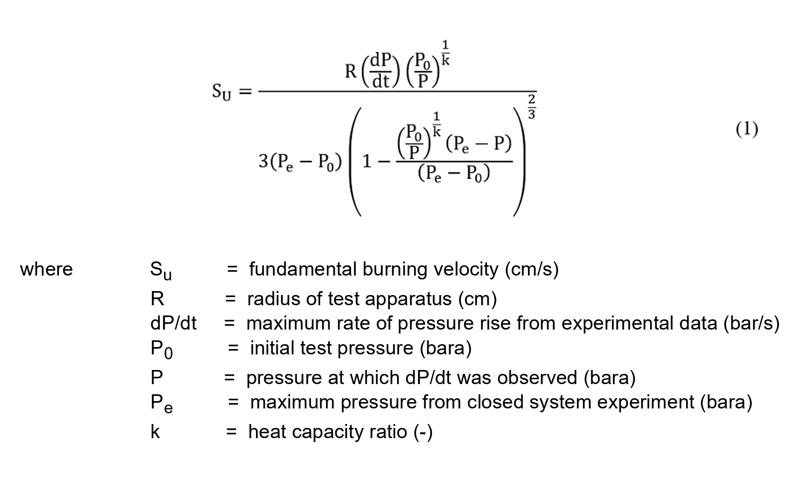 Modeling the Fundamental Burning Velocity - Figure 1