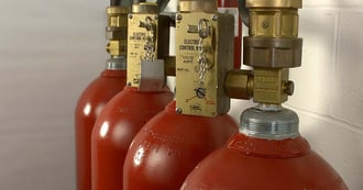 Chemical and CO2 suppression systems