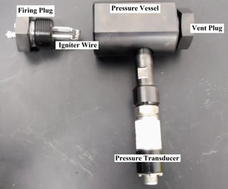 Figure 1: Liquid oxidizer pressure vessel setup
