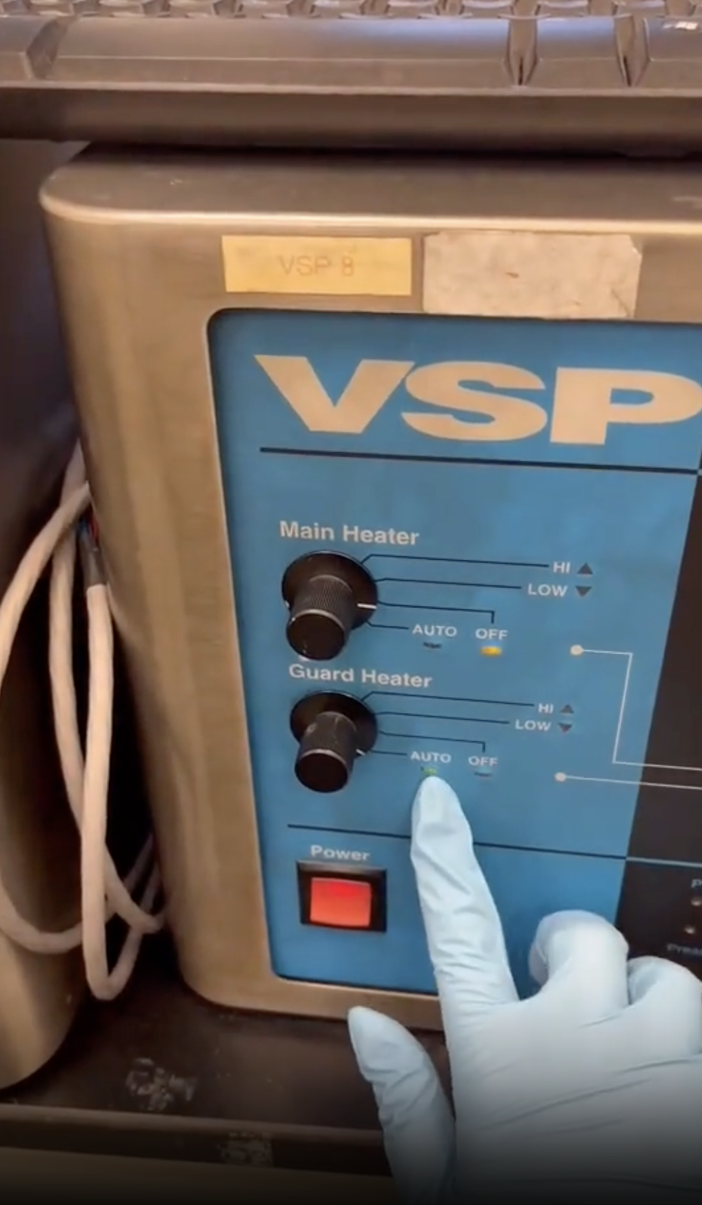 VSP2 Starting a Test
